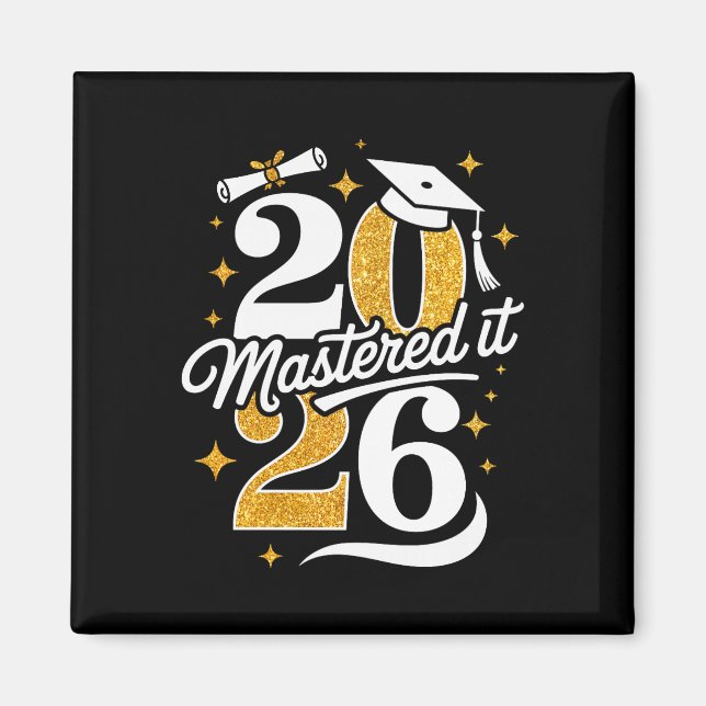 Íman Presentes de Formatura do Mestre Cl de 2026 Mestra (Frente)