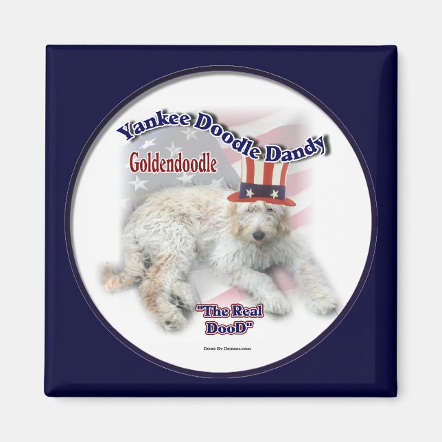 Íman Presentes de Goldendoodle (Frente)