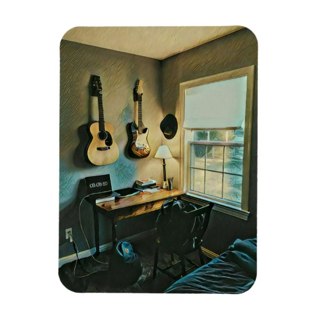 Íman Presentes de guitarra para namorada (Vertical)