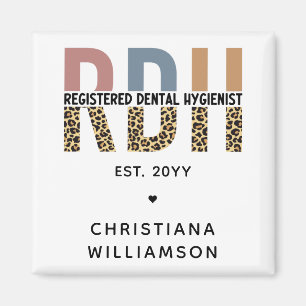 Íman Presentes de Higienista Dental Registrados de RDH
