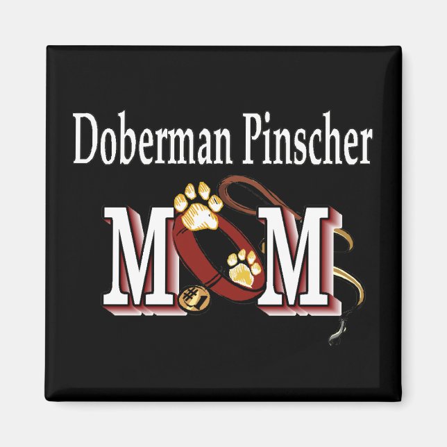 Íman Presentes de Mãe Doberman Pinscher (Frente)