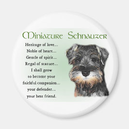 Íman Presentes de Miniatura Schnauzer