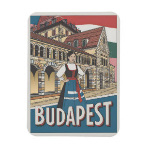 Íman presentes de mulher local vintage Budapeste Hungri