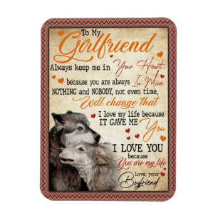 Íman Presentes de Namorada Carta Ao Meu Namorada