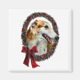 Íman Presentes de Natal Borzoi