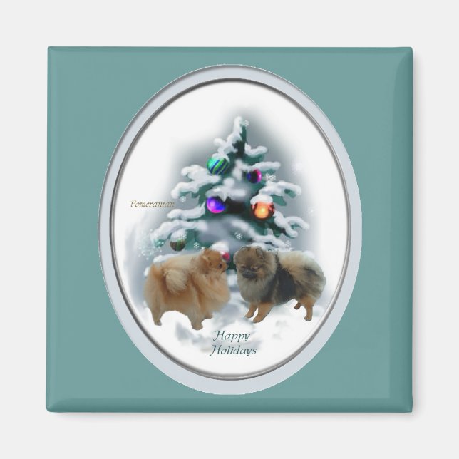 Íman Presentes de Natal da Pomerânia (Frente)