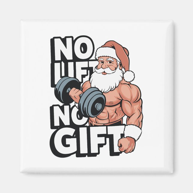 Íman Presentes de Natal de Academia de Fitness de Fisic (Frente)