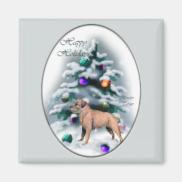 Íman Presentes de Natal de Borda Terrier