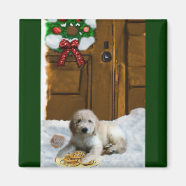Íman Presentes de Natal de Goldendoodle