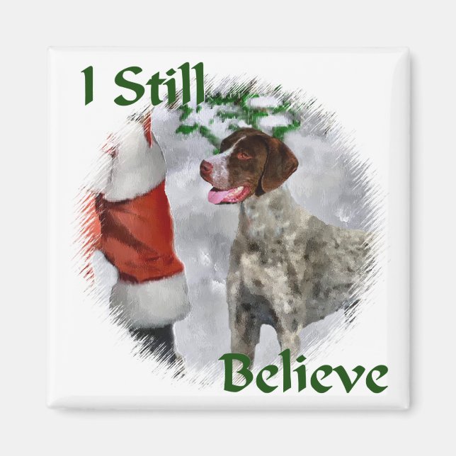 Íman Presentes de Natal de Ponteiro Alemão Curto (Frente)