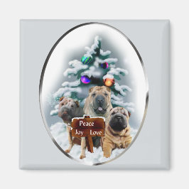 Íman Presentes de Natal do Shar-Pei Chinês