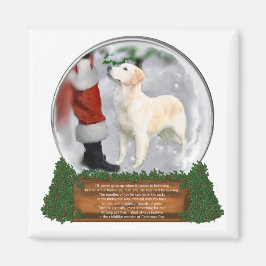 Íman Presentes de Natal para ouro Retriever