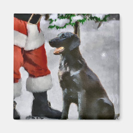 Íman Presentes de Natal para Retriever Revestidos Plano