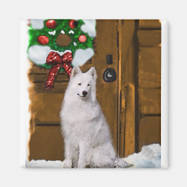Íman Presentes de Natal Samoyed