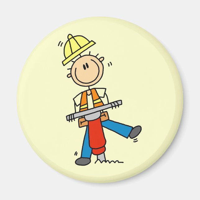 Íman Presentes de Operário da Construção com Martelo Pe (Frente)
