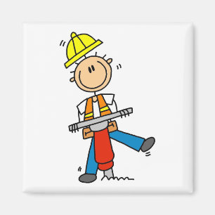 Íman Presentes de Operário da Construção com Martelo Pe