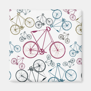 Íman Presentes de Padrão de Bicicleta Vintage para Cic
