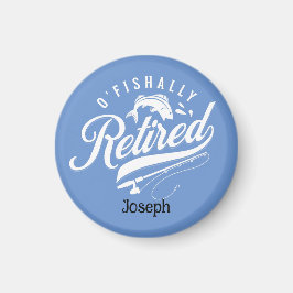 Íman Presentes De Reforma. Pescador/mulher. Nome editáv