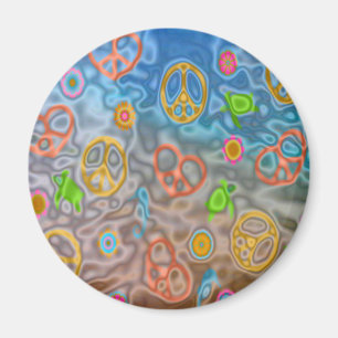 Íman Presentes de Roupa de vida no oceano Pacífico retr