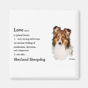 Íman Presentes de Sheltie Art de Sheepdog Shetland