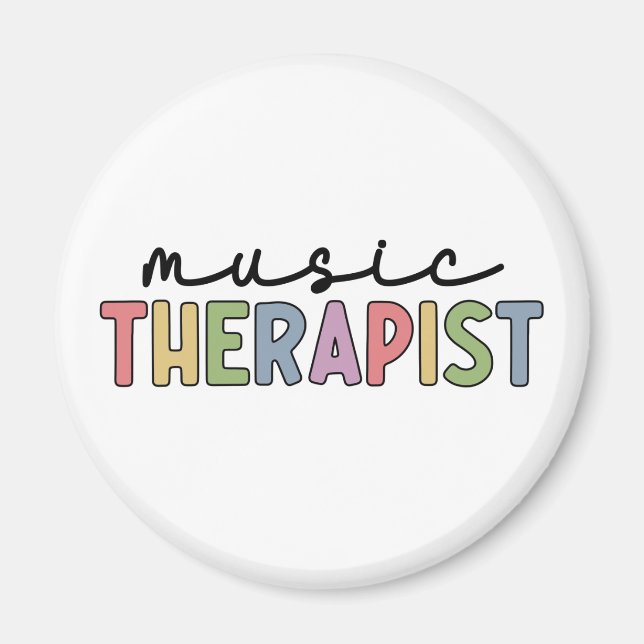 Íman Presentes De Terapêutica De Música Retro (Frente)
