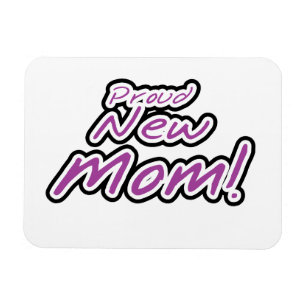 Íman Presentes de Texto Preto e Roxo da Nova Mãe Orgul
