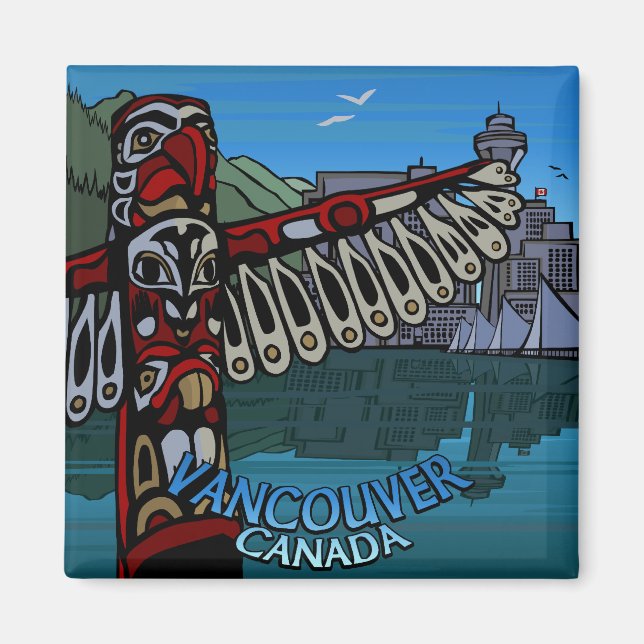 Íman Presentes de Vancouver Magnet Souvenir Magnet Vanc (Frente)