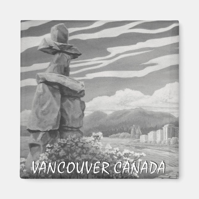 Íman Presentes de Vancouver Magnet Souvenir Vancouver L (Frente)
