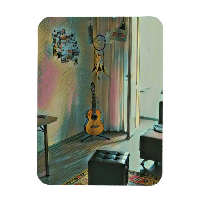 Íman Presentes de violão para ela (Vertical)