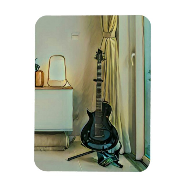 Íman Presentes de violão para pai (Vertical)