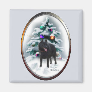 Íman Presentes do Natal do Schipperke