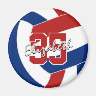 Íman presentes do partido de vôlei azul vermelho com me