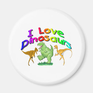 Íman Presentes dos dinossauros dos miúdos "eu amo"