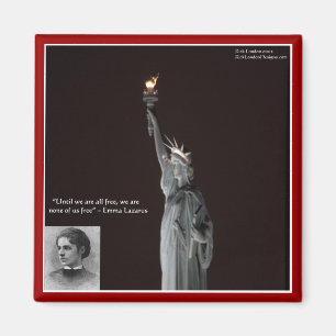 Íman Presentes e Cartões Emma Lazarus e Estátua da Libe