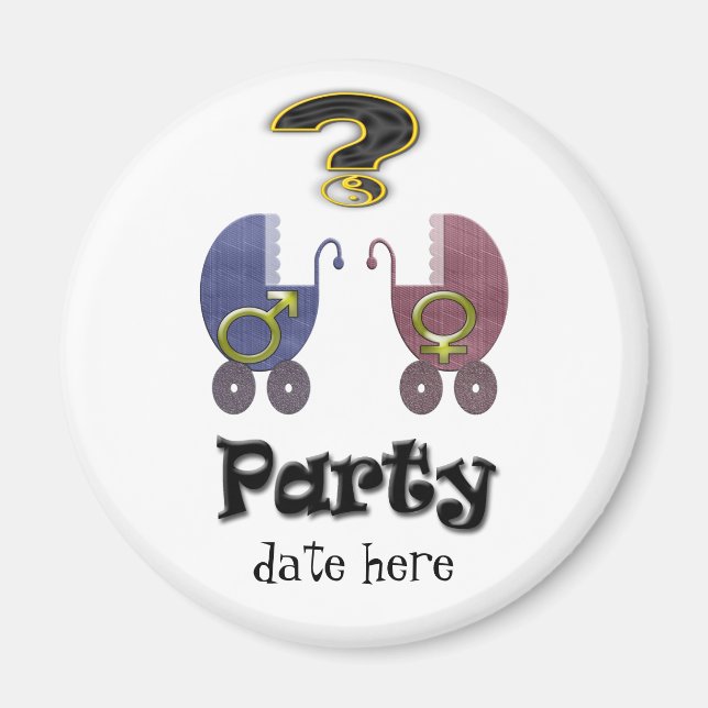 Íman Presentes e Convites de Partes Reveladoras de Gêne (Frente)