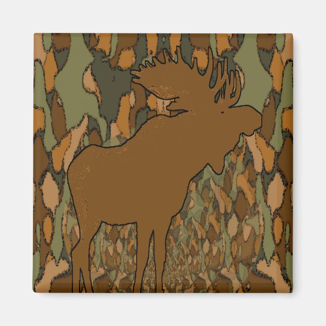 Íman Presentes e Convites para Camuflagem Moose (Frente)