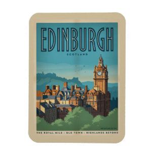 Íman Presentes e lembranças da capital vintage Edimburg