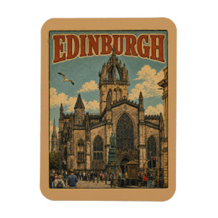 Íman Presentes e lembranças da capital vintage Edimburg