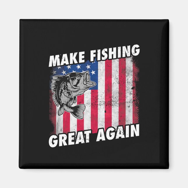 Íman Presentes Engraçados de Pesca de Trump  (Frente)
