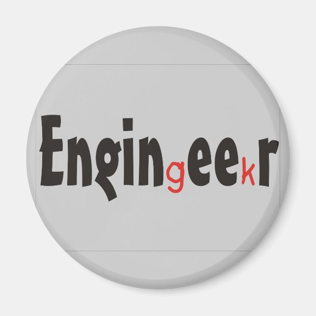 Íman Presentes engraçados do engenheiro "Geek" (Frente)