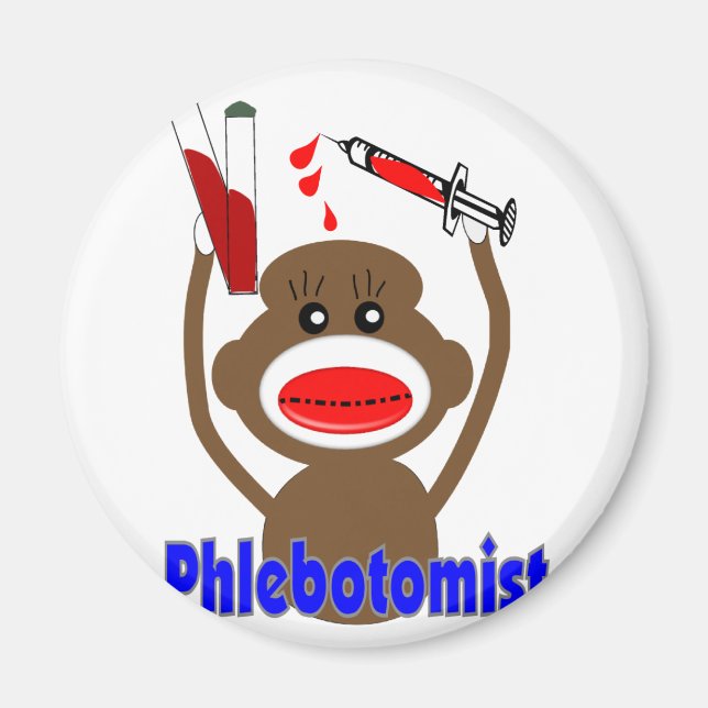 Íman Presentes Flebotomistas Do Macaco Sock — Adoráveis (Frente)