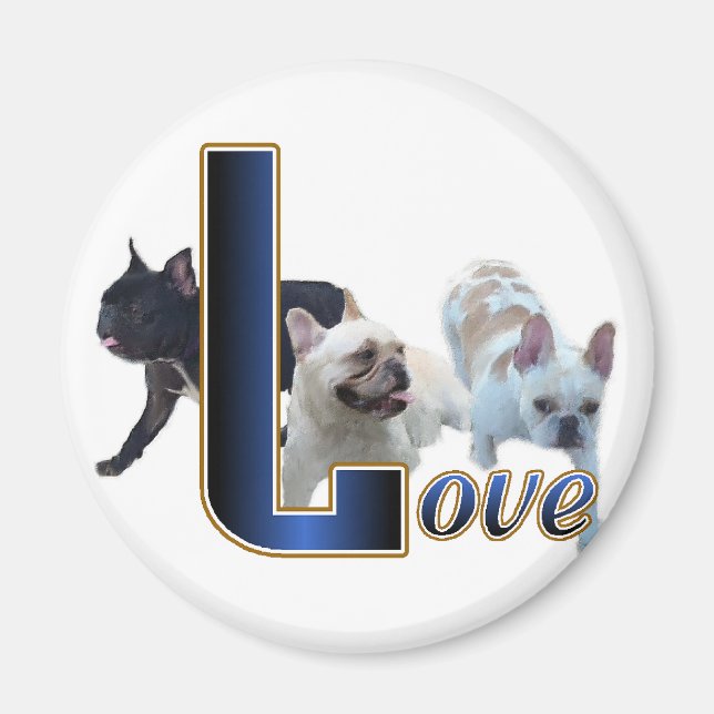 Íman Presentes Franceses para Bulldog (Frente)