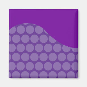 Íman Presentes grandes roxos bonito do teste padrão de