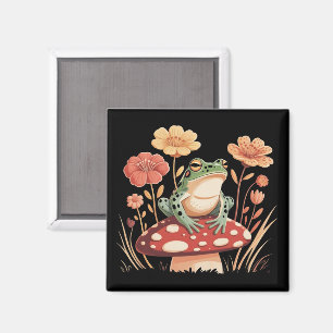 Íman Presentes para Amantes de Rãs Botânicas Florais Na