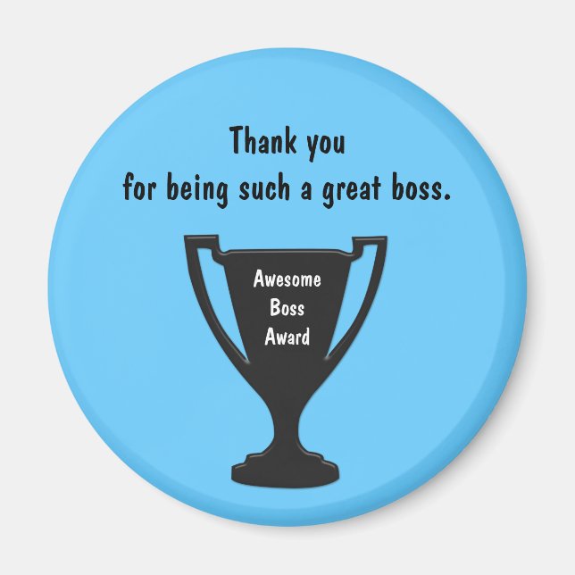 Íman Presentes Para O Magnet Do Chefe (Frente)