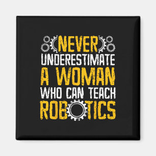 Íman Presentes para Professora de Robótica Feminina