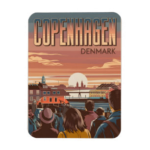 Íman Presentes para turistas viajando para Copenhague a