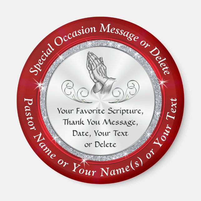 Íman Presentes pequenos para membros da Igreja, baratos (Frente)