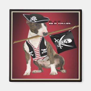 Íman Presentes Piratas da Bull Terrier