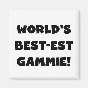 Íman Presentes preto e branco do Melhor-est Gammie do m